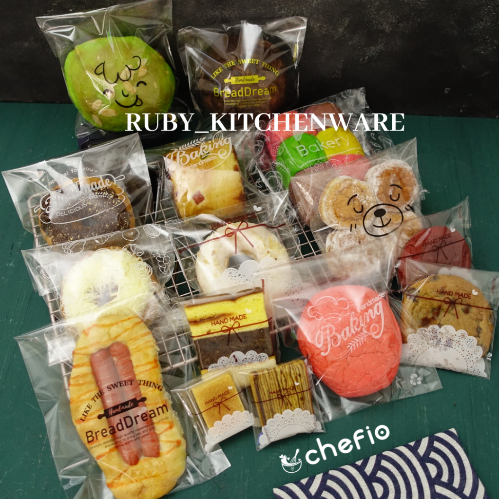 Jual Chefio Plastik Roti OPP Motif Plastik Kue Cake Roti Tawar Sobek ...