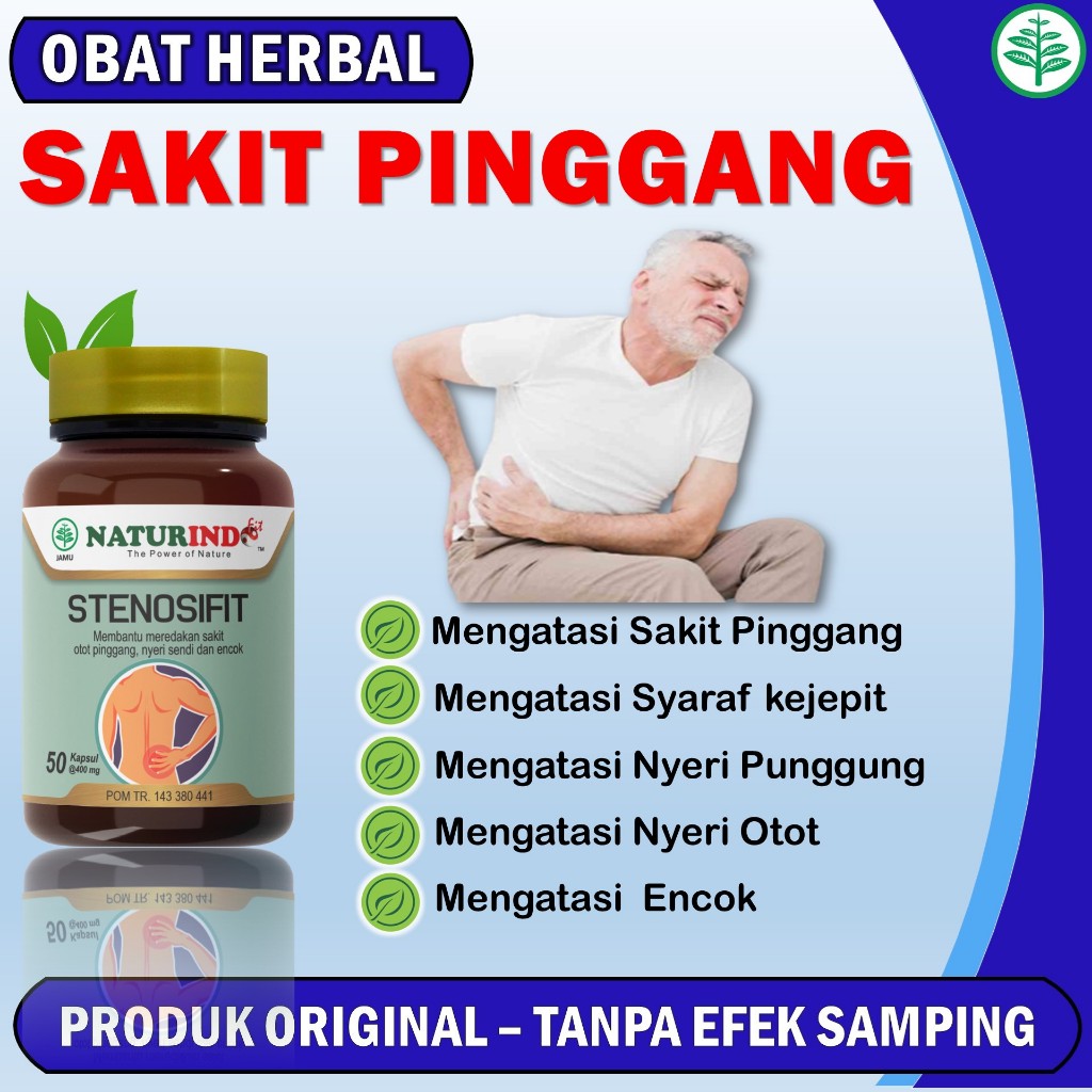 Jual Obat Sakit Pinggang Saraf Kejepit Dan Encok Stenosifit Shopee Indonesia