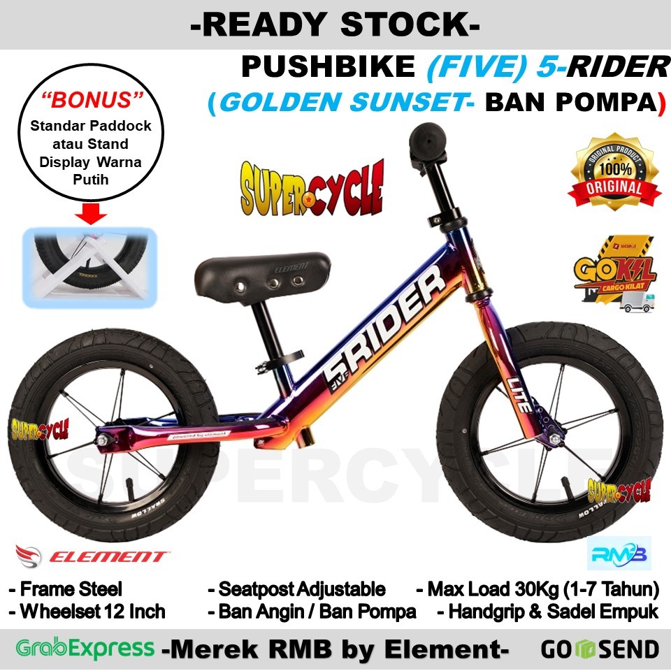 Jual Sepeda Anak Pushbike CHROME EDITION RMB Balance Bike Element ...