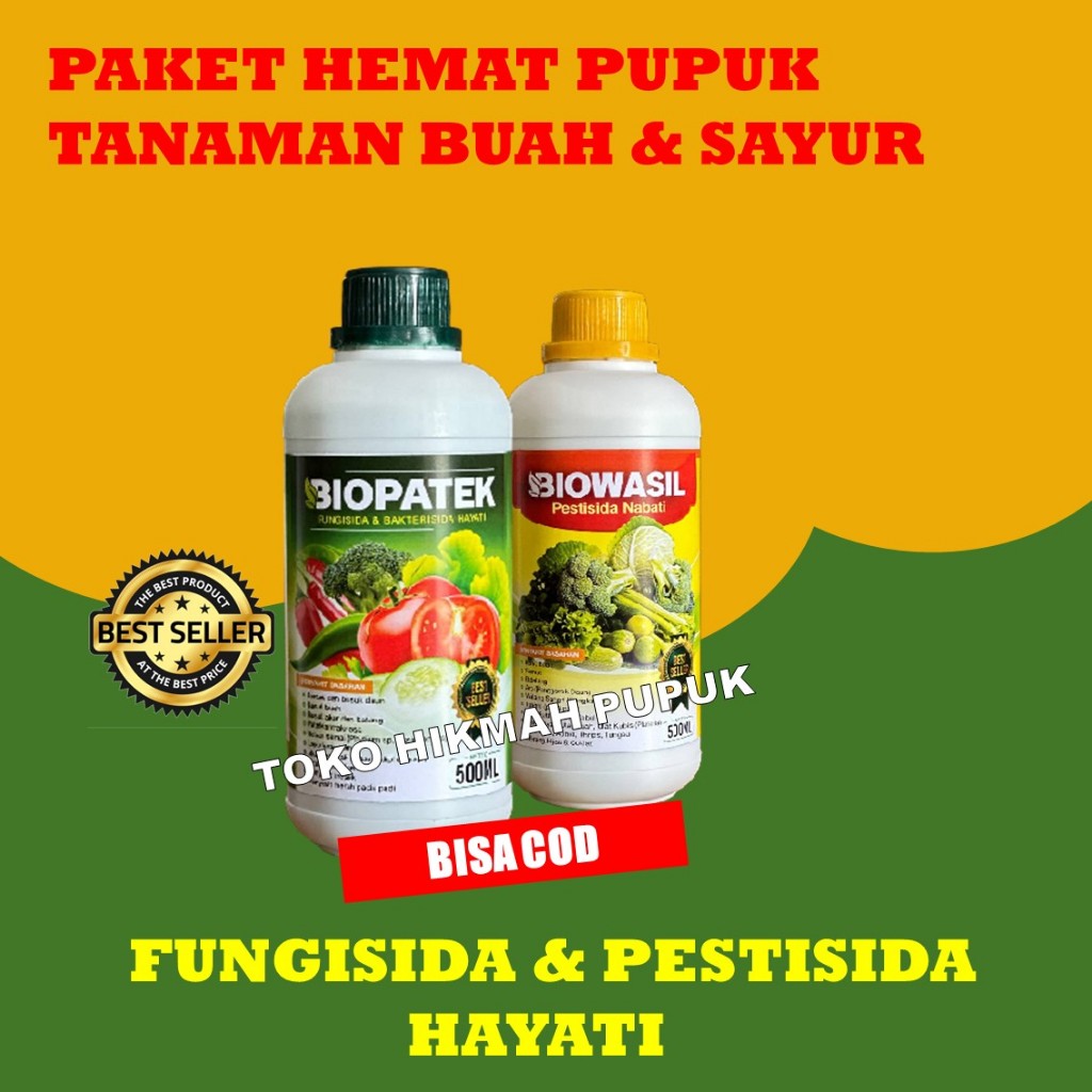 Jual Botol Lebih Hemat Biopatek Dan Biowasil Pupuk Fungisida