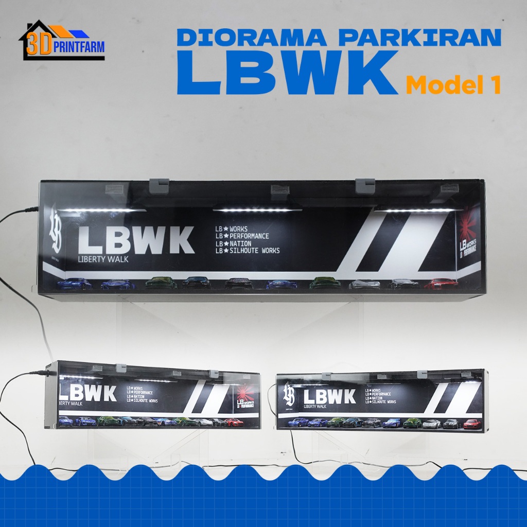 Jual LBWK Parking Display Diecast 1:64 Black Special | Shopee Indonesia
