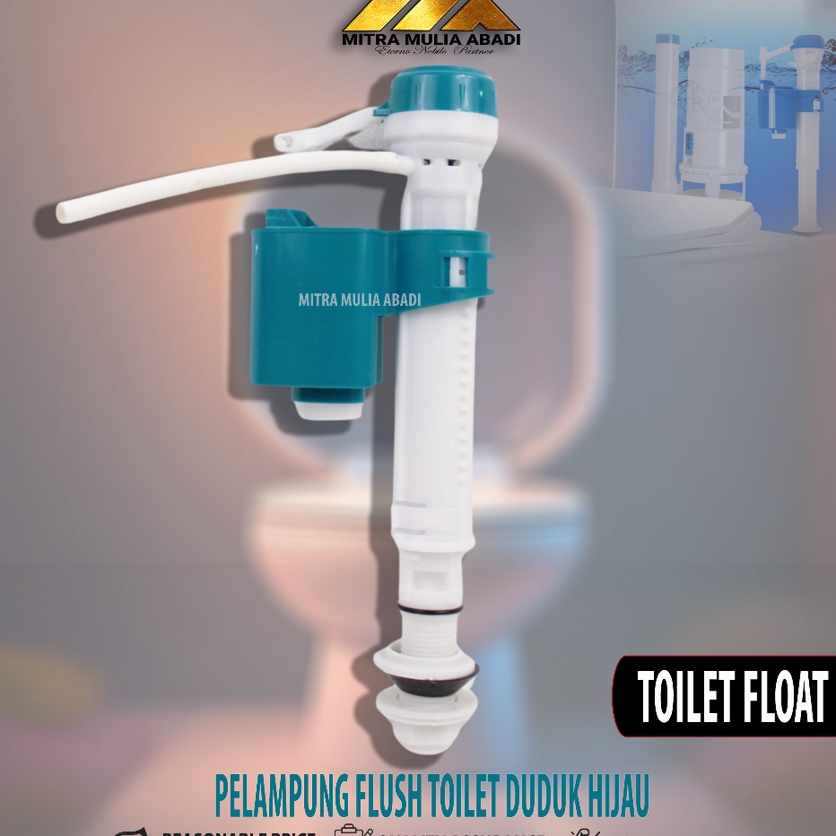 Jual Gaya Tanpa Mahal Pelampung Flush Toilet Duduk Hijau I Toilet Set I Pelampung Air Kloset