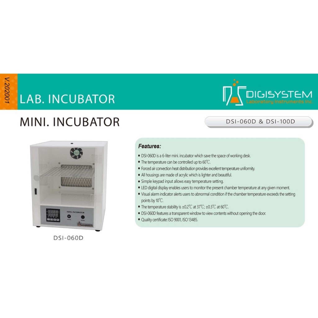 Jual NESCO DSI-060D Digital Incubator Laboratory 6 Liter / Mini ...