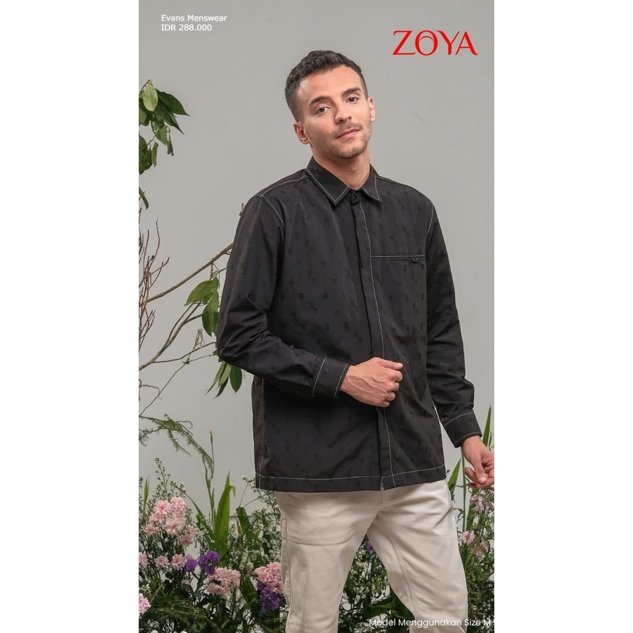 Jual ZOYA - Evans Menswear Kemeja Pria Dewasa | Shopee Indonesia