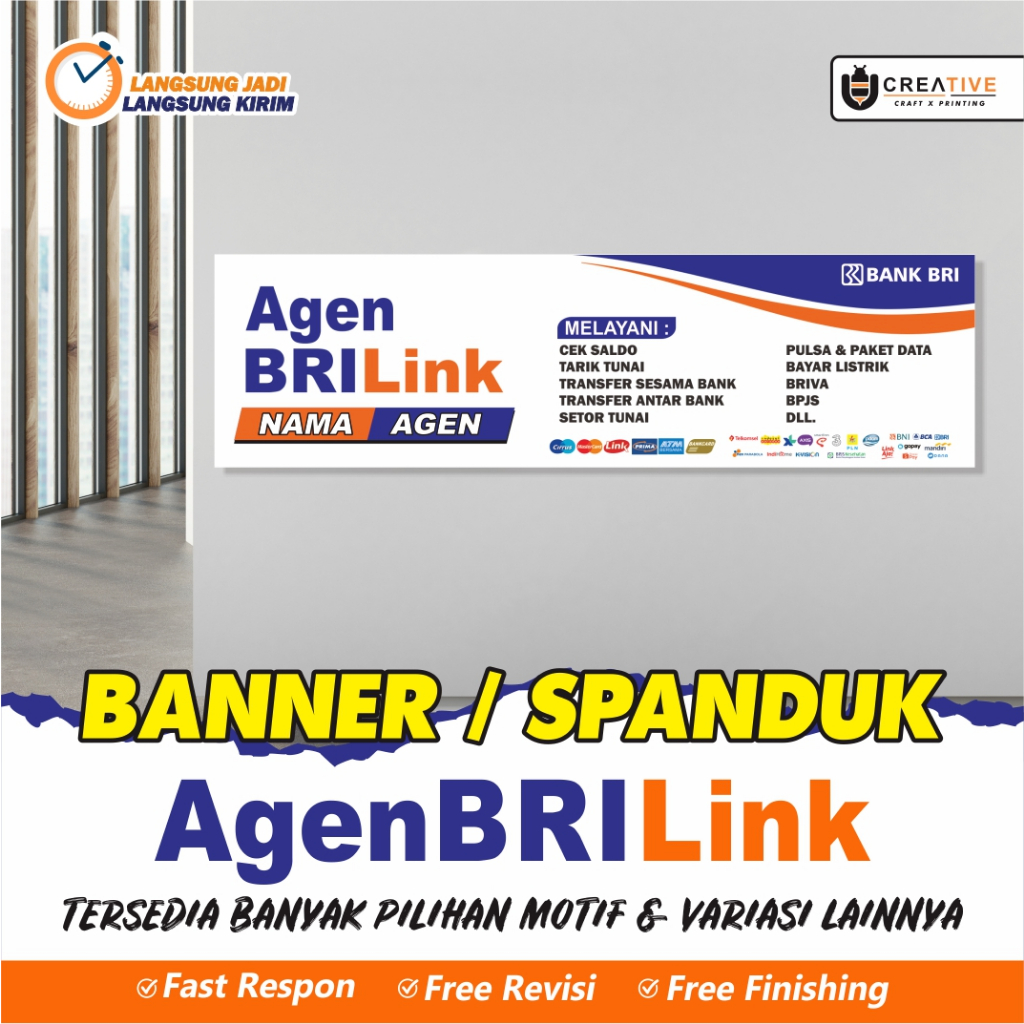 Jual Cetak Banner / Spanduk Agen BRILink (Fast Respon, Free Revisi ...