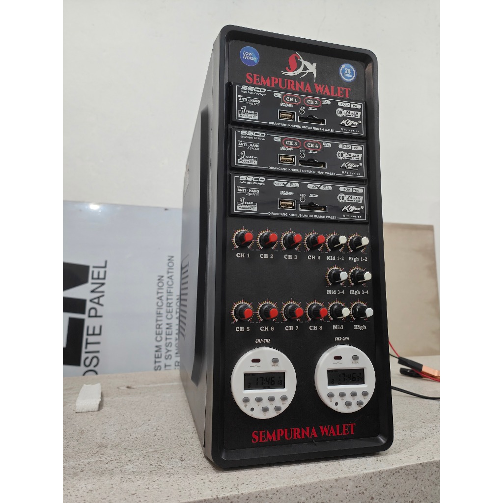 Jual Mesin Walet / CPU Walet / Ampli Walet / 8CH 2 timer / panel surya ...