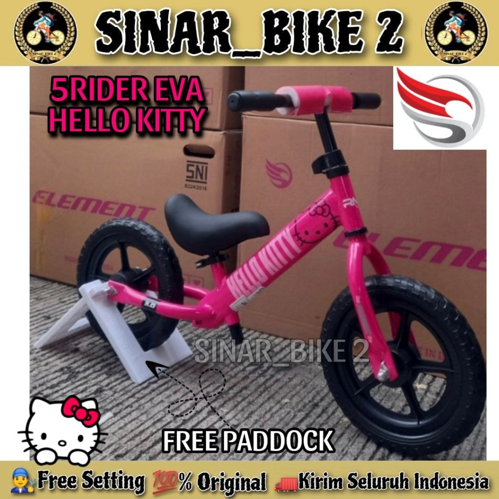 Jual Push Bike / Balance Bike RMB 5RIDER & 5RIDER WAFE Air Ban Karet ...
