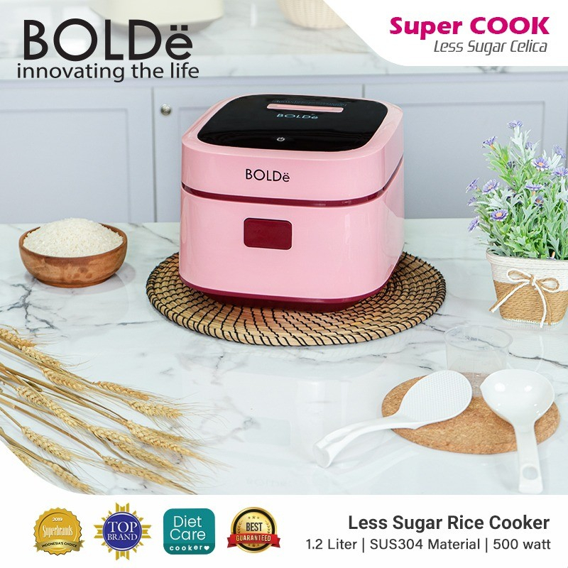Jual BOLDe Low Carbo Less Sugar Celica 1.2L Rice Cooker Fungsi 10 in