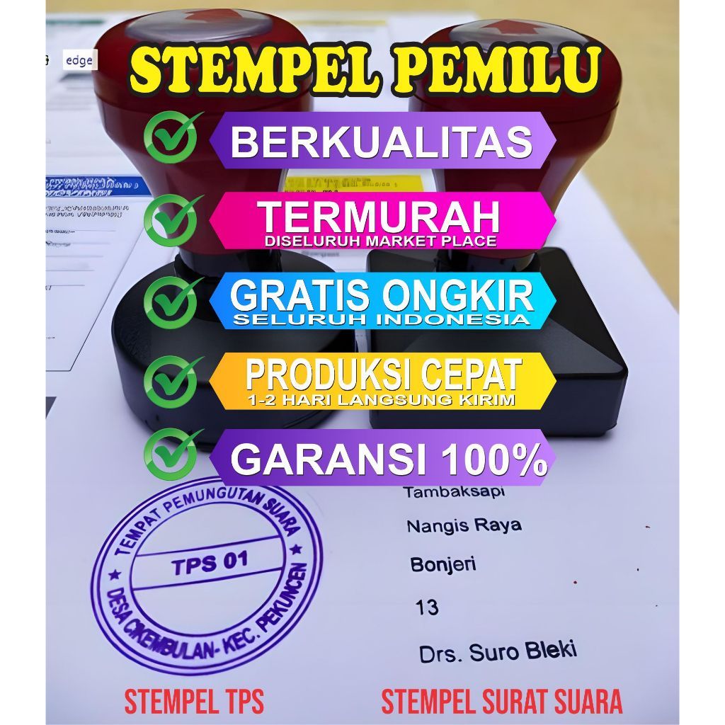 Jual Stempel Tps Stempel Surat Suara Stempel Pemilu Stempel Tanda Tangan Dll Shopee Indonesia 6180