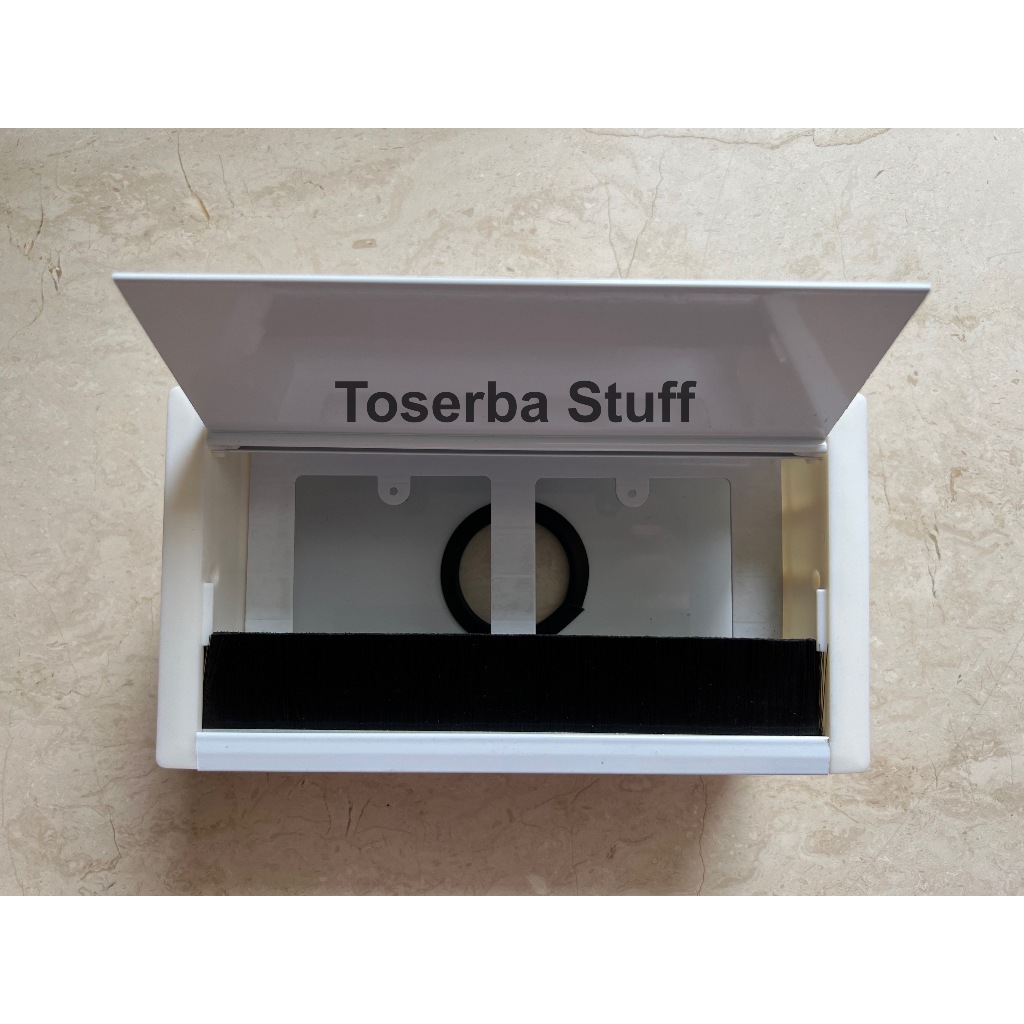 Jual GROMMET TUTUP PENUTUP STOP KONTAK MEJA KERJA KANTOR ISI 2 DUA ...