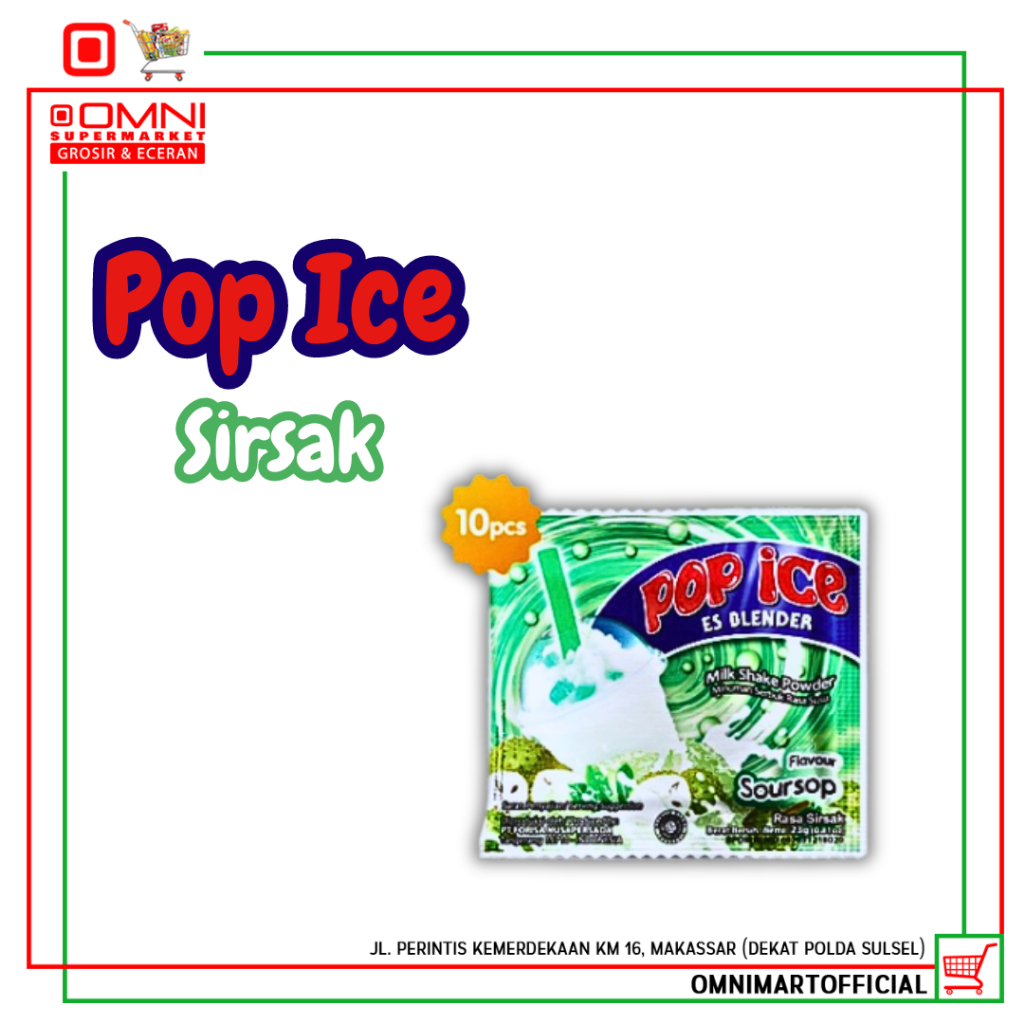 Jual Minuman Dingin Pop Ice Sachet Es Blender 25 Gr Renceng Isi 10 Sachets Semua Rasa Shopee 7327