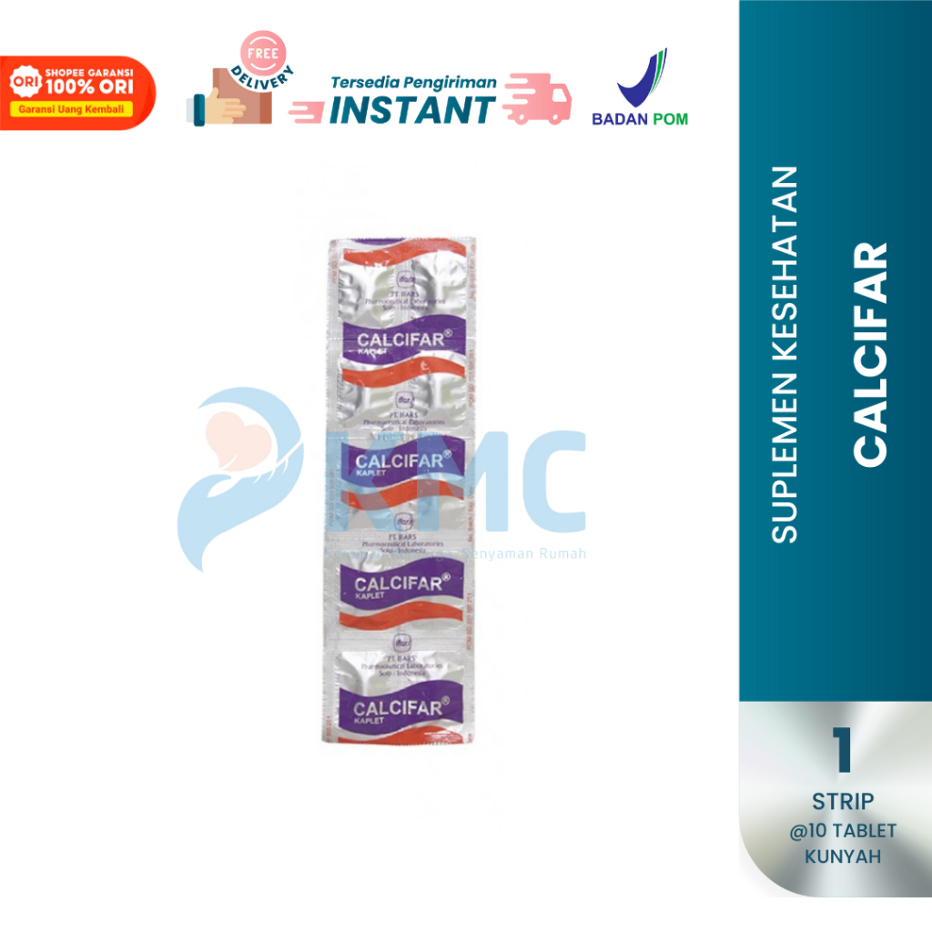 Jual Calcifar Kaplet Kalsium 500mg Isi 10 Kaplet | Shopee Indonesia