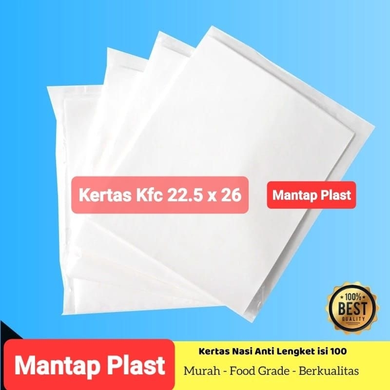 Jual Kertas Nasi Kfc Kertas Pembungkus Kebab Burger Isi 100 Lembar Shopee Indonesia 0128