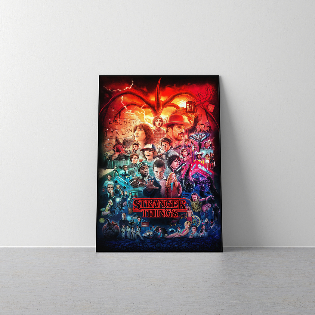 Jual Poster Film + Bingkai Block Fiber - Poster Film Stranger Things A3 ...