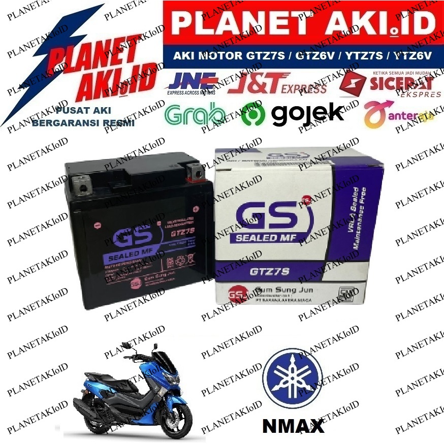 Jual Aki Motor Yamaha NMax N Max N-Max GTZ7S Accu Kering MF | Shopee
