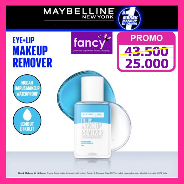Jual Maybelline Eye Lip Make Up Remover NEW 40ML Kemasan Baru