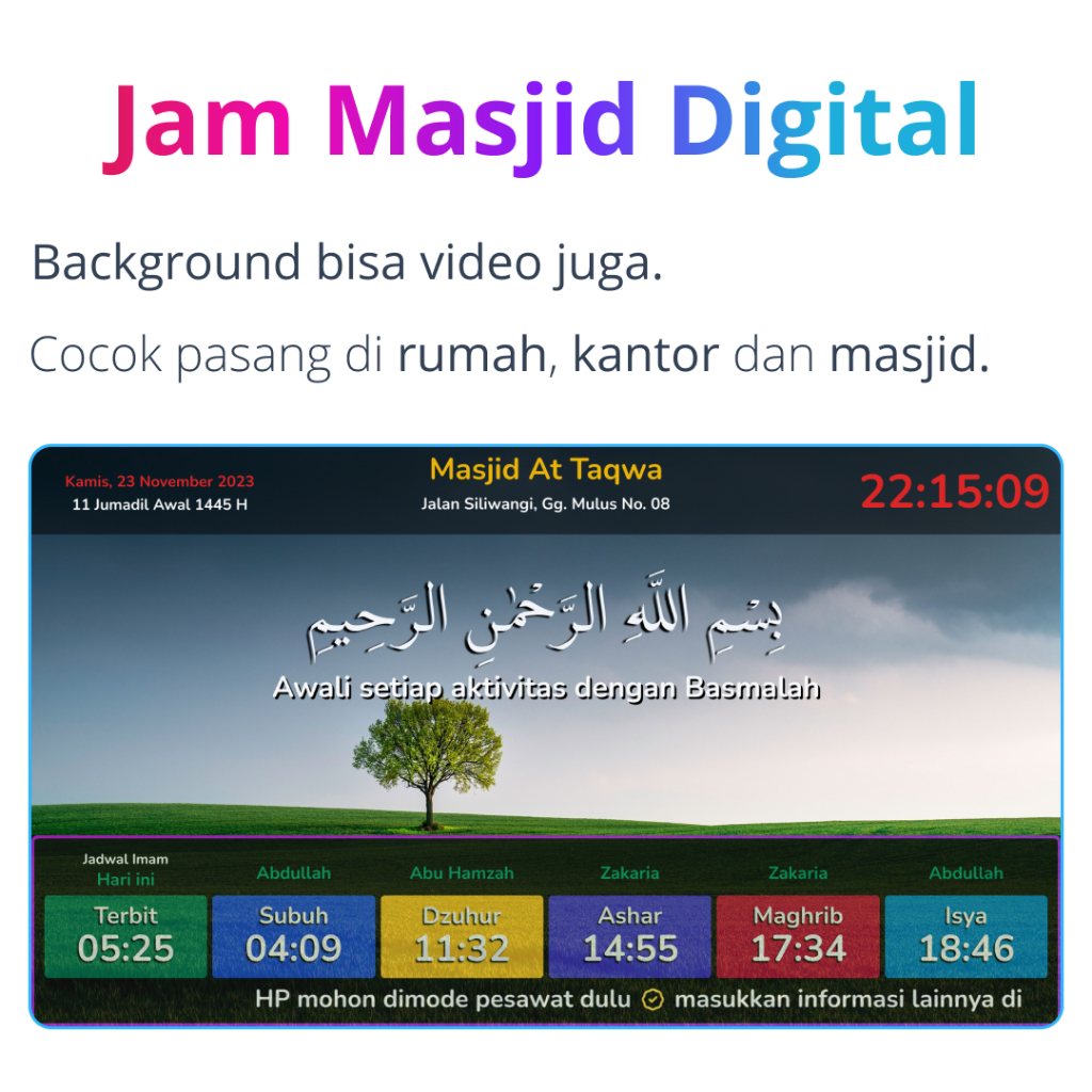 Jual Jam Masjid Digital Pro Version - Paket Mini PC | Shopee Indonesia