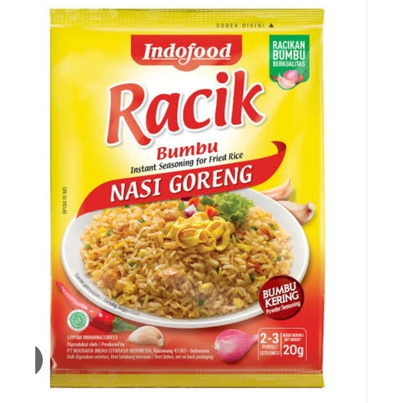 Jual INDOFOOD/SAJIKU BUMBU RACIK NASI GORENG PEDAS/ EXTRA PEDAS 20GR ...