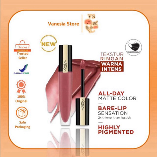 Jual [READY EXP 2026] Loreal Rouge Signature Matte Lipstik | Shopee