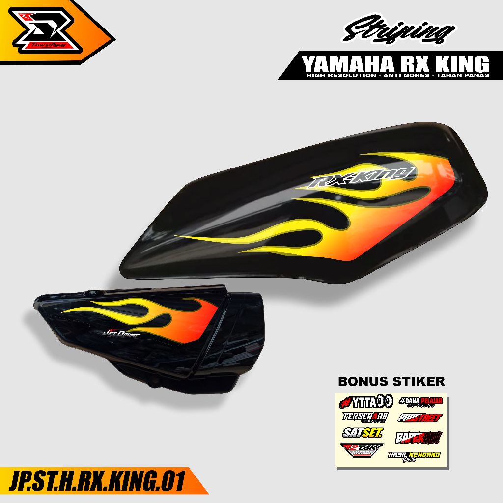 Jual Striping Rx King - Sticker Yamaha RX KING Stiker Variasi Motif Api ...