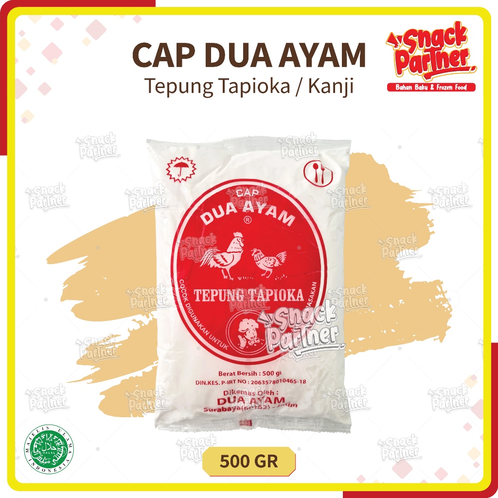 Jual CAP DUA AYAM 500 GR - Tepung Tapioka / Kanji Surabaya 500GR ...