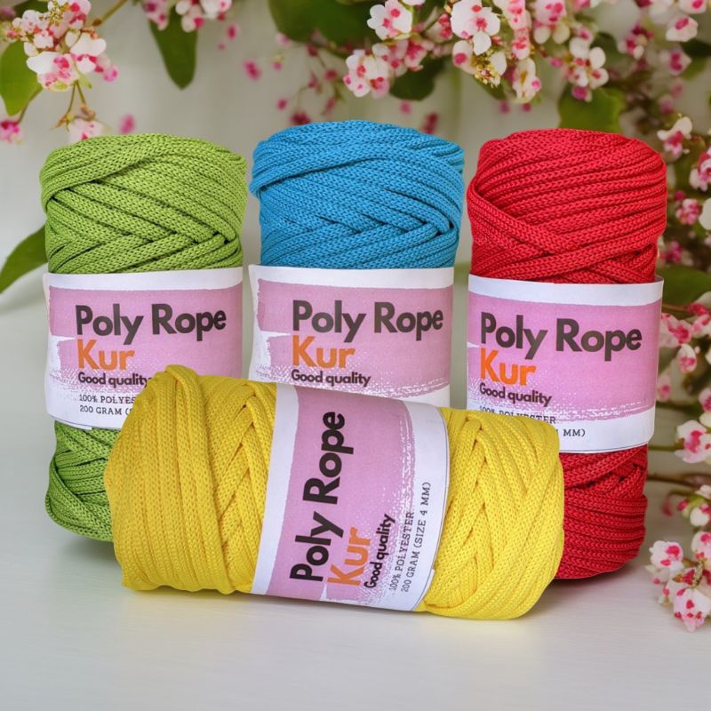 Jual KATALOG 3 BENANG RAJUT POLY ROPE 4 MM WARNA TERANG ini | Shopee ...