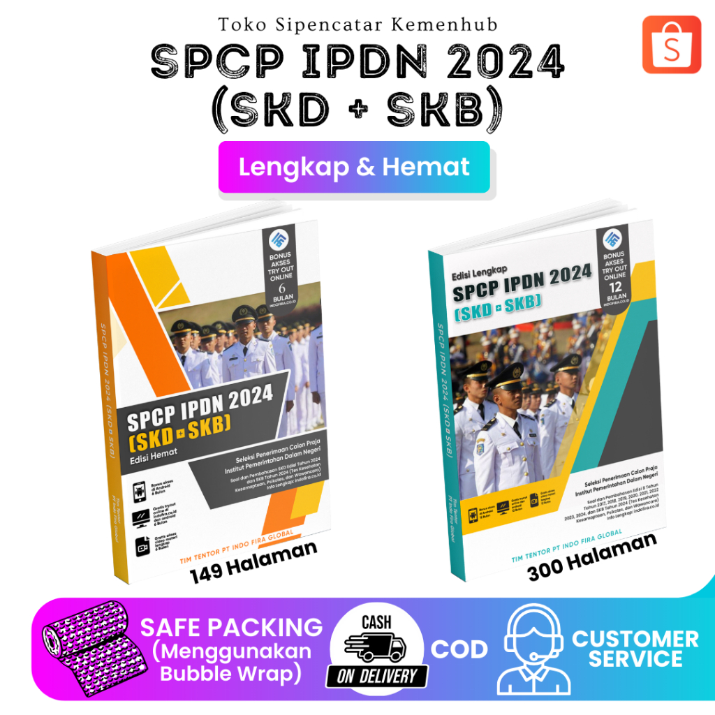 Jual TERBARU Buku SPCP IPDN 2024 [SKD + SKB] (Edisi Lengkap & Edisi ...