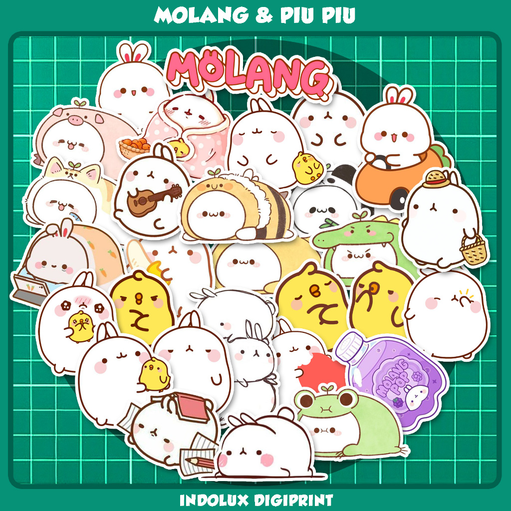 Jual Molang Sticker 30 Pcs Pack Aesthetic Lucu Gemoy Stiker Piu Piu ...