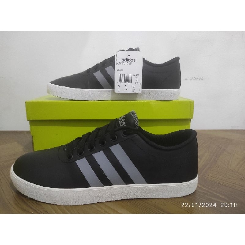 Jual Adidas Neo Easy Vulc VS Black Grey Shopee Indonesia