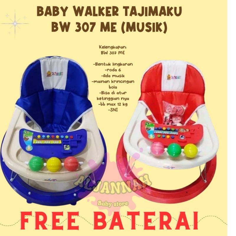 Jual (FREE KARDUS BUBBLE WRAP) Baby Walker Apollo kereta belajar jalan