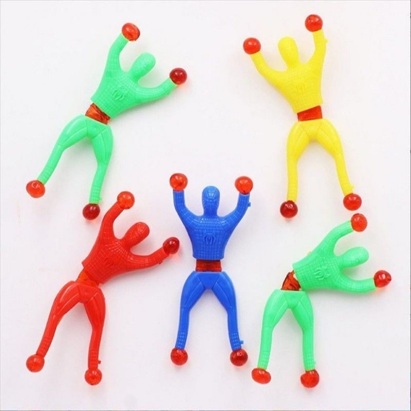Jual Sticky Man Mainan Anak Tempel Kaca Dinding Spiderman Climbing ...