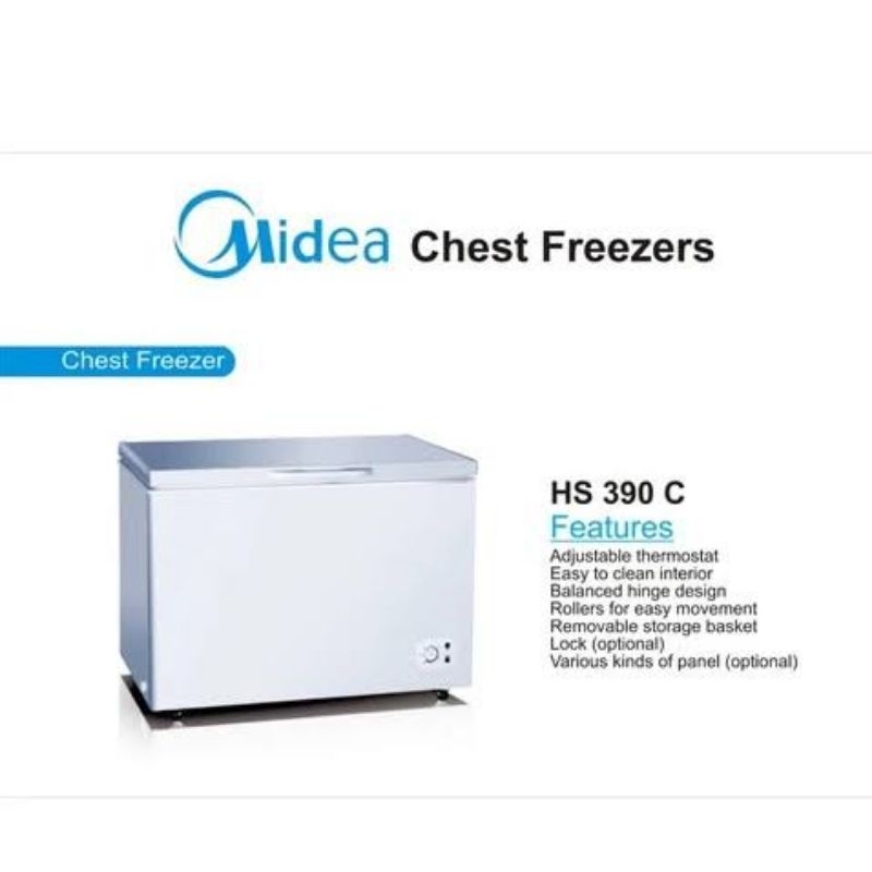 Jual Midea HS390CK Chest Freezer Box Lemari Pembeku Midea 300L HS 390