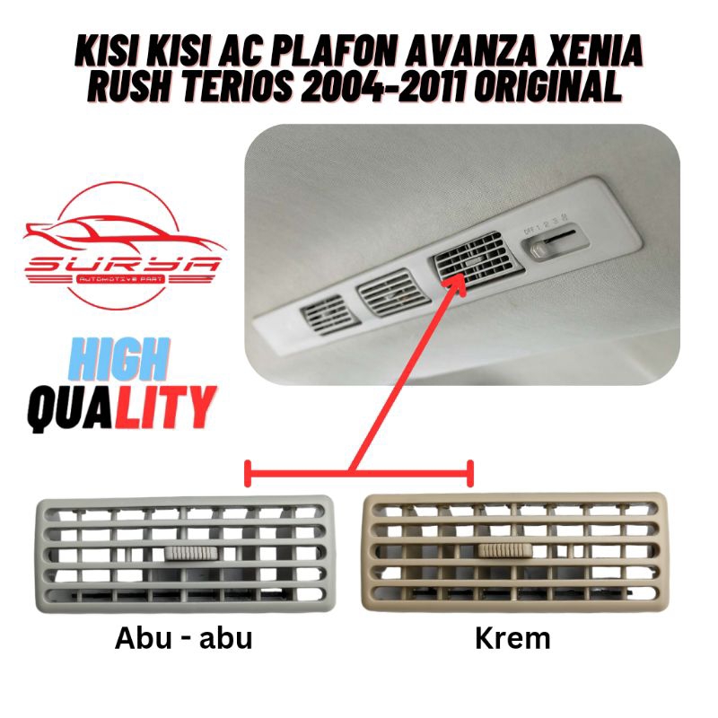 Jual Kisi Kisi Ac Plafon Mobil Avanza Xenia Rush Terios 2004 2021 Original Shopee Indonesia 7974