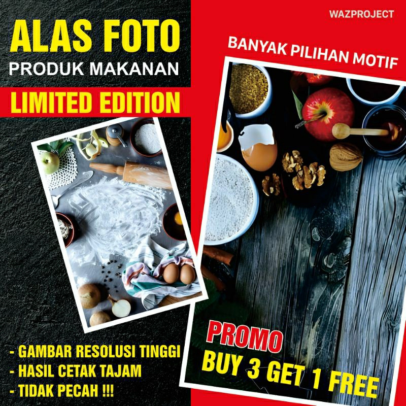 Jual Alas Foto Background Foto / Alas Foto Produk Makanan | Shopee ...