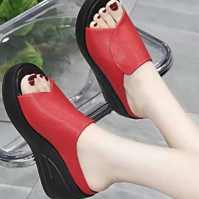 Jual Sandal Terlaris Sandal Wanita Wedges Kekinian 2024 Sandal Wedges Viral Shopee Indonesia