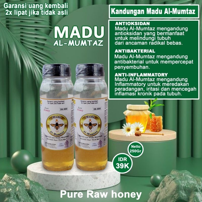 Jual MADU ASLI MURNI BERGARANSI 100% AL-MUMTAZ 450gr | Shopee Indonesia
