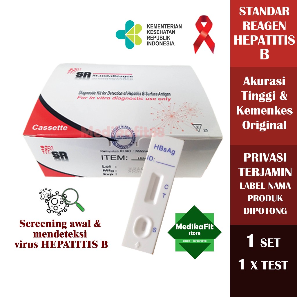 Jual Alat Test HEPATITIS B Mandiri Standar Reagen | Akurasi 99% ...