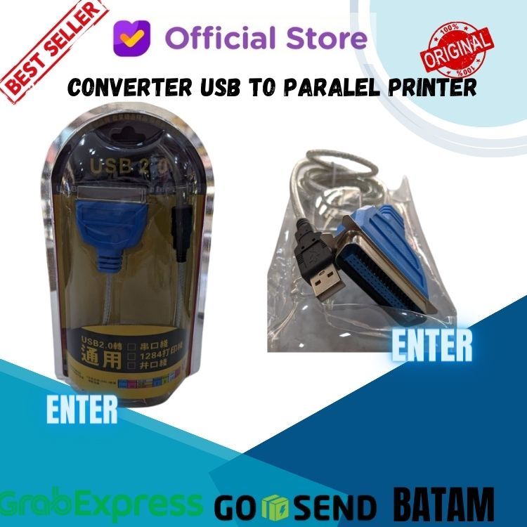 Jual Kabel Converter USB to Paralel Printer Port Parallel USB to LPT ...