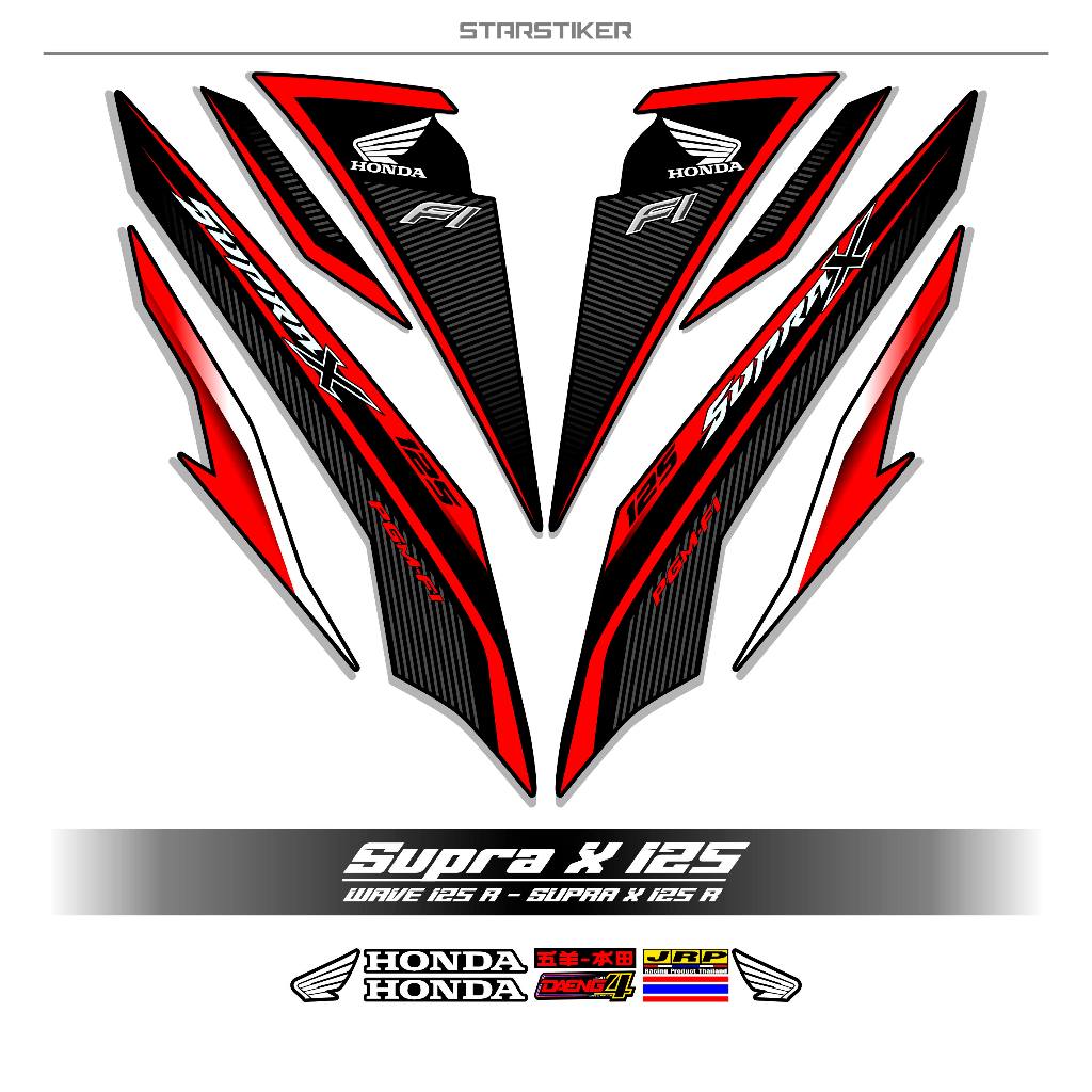 Jual STRIPING SUPRA X 125 R NEW MTF X13 / STIKER SUPRA X 125 FI ...