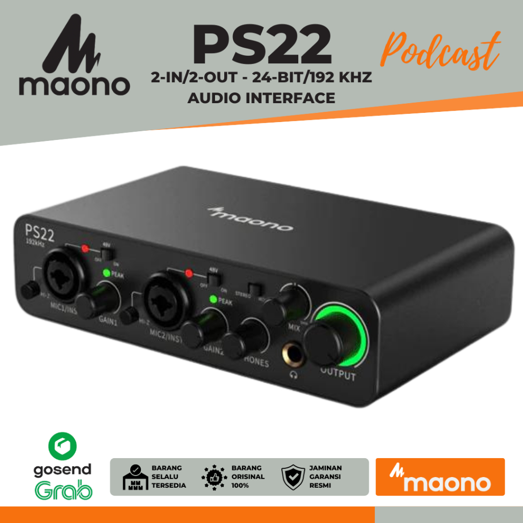 Jual MAONO PS22 Audio Interface | Recording Live Streaming Gaming ...