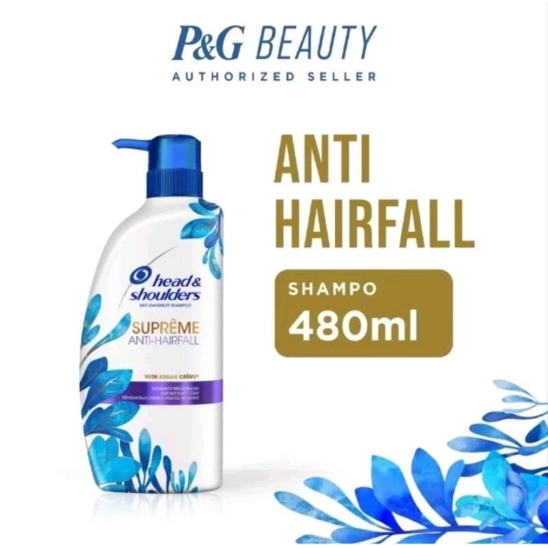 Jual Head and Shoulders Sampo Anti Ketombe Supreme Anti Hairfall ZPT Perawatan Rambut 480ml