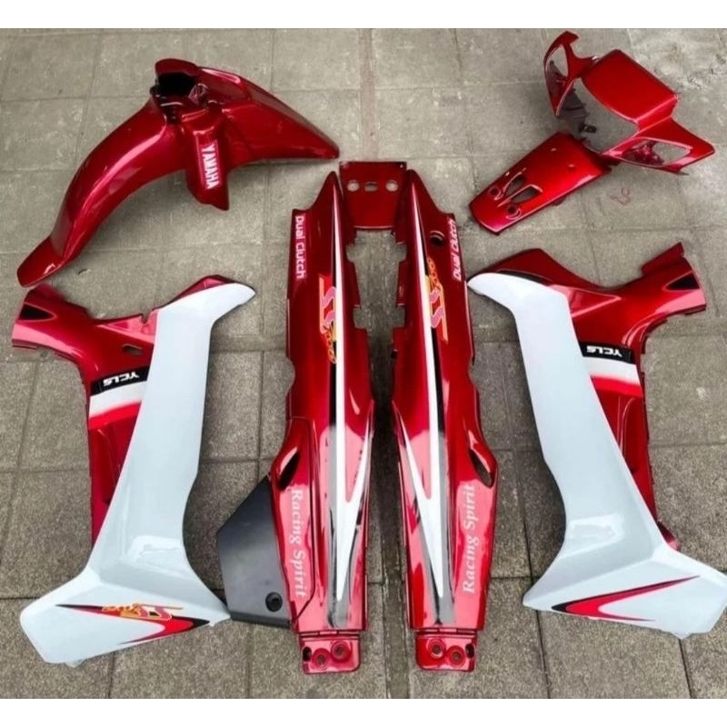 Jual Cover Body Fullset Yamaha FizR F1zR Fizr ss two Merah Maron Body ...