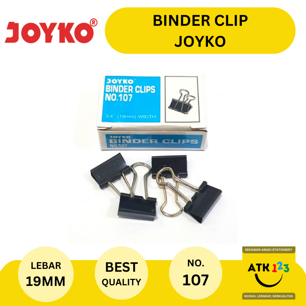 Jual Binder Clip Penjepit Kertas Klip Kertas Joyko No Shopee