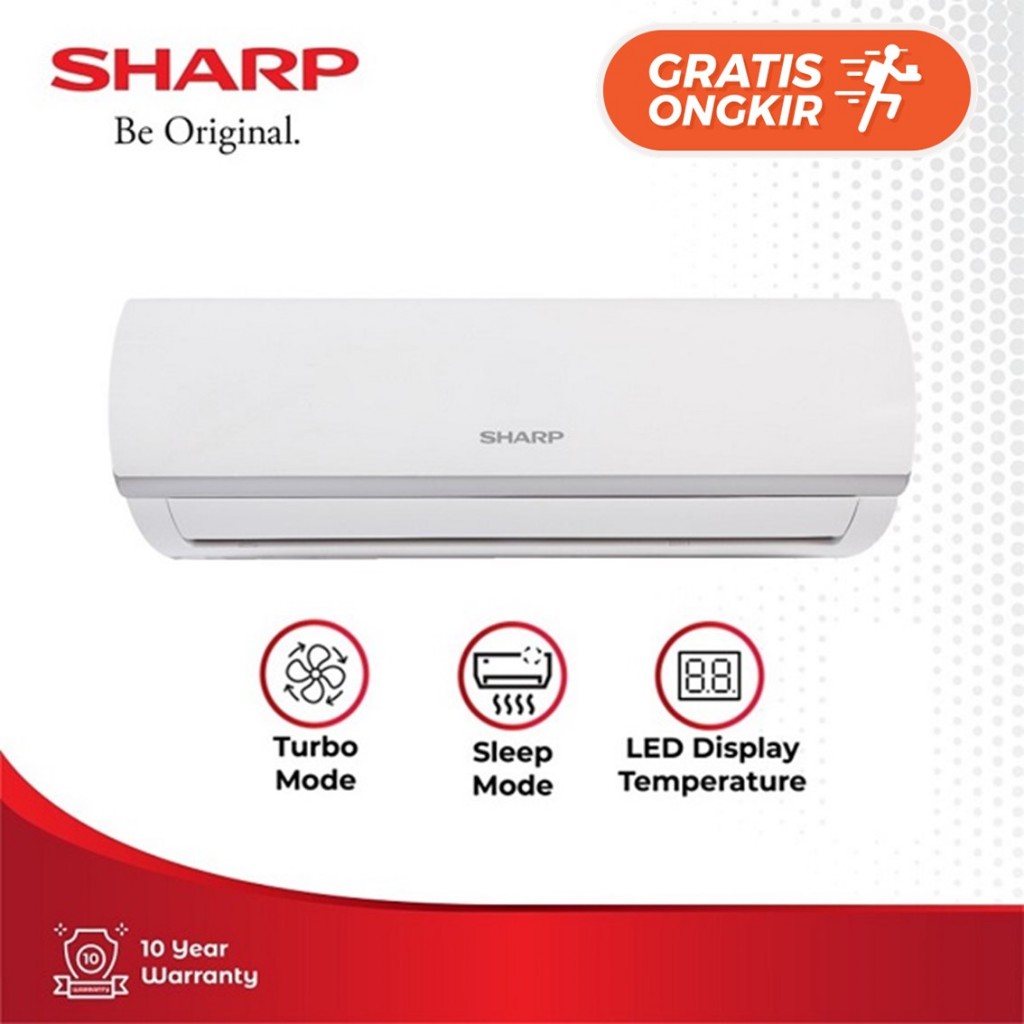 Jual AC SHARP AH-A5ZCY + PASANG / 5 ZCY AC SPLIT 1/2 PK STANDARD ...