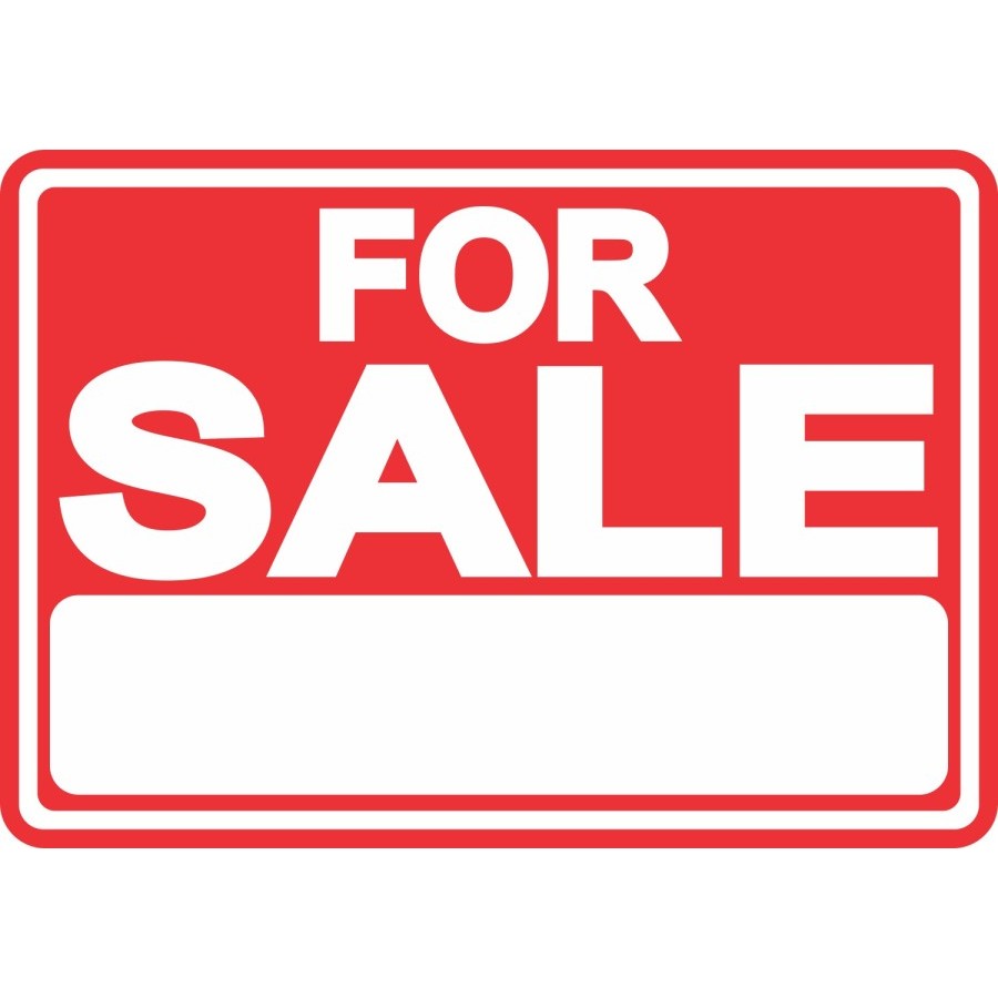 Jual Sign Stciker Tulisan For Sale Stiker Merah For Sale Ukuran 20x15cm ...