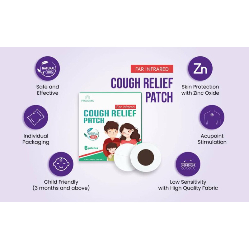 Jual Proxima cough relief patch plester herbal pereda batuk isi 6 ...