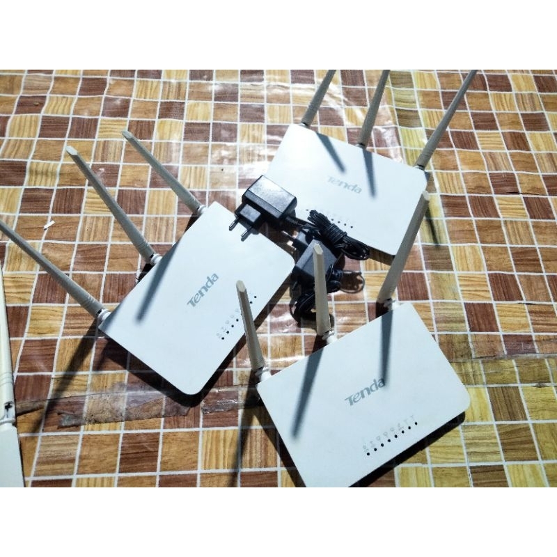 Jual router TENDA F3 N300 + adaptor siap pakai | Shopee Indonesia