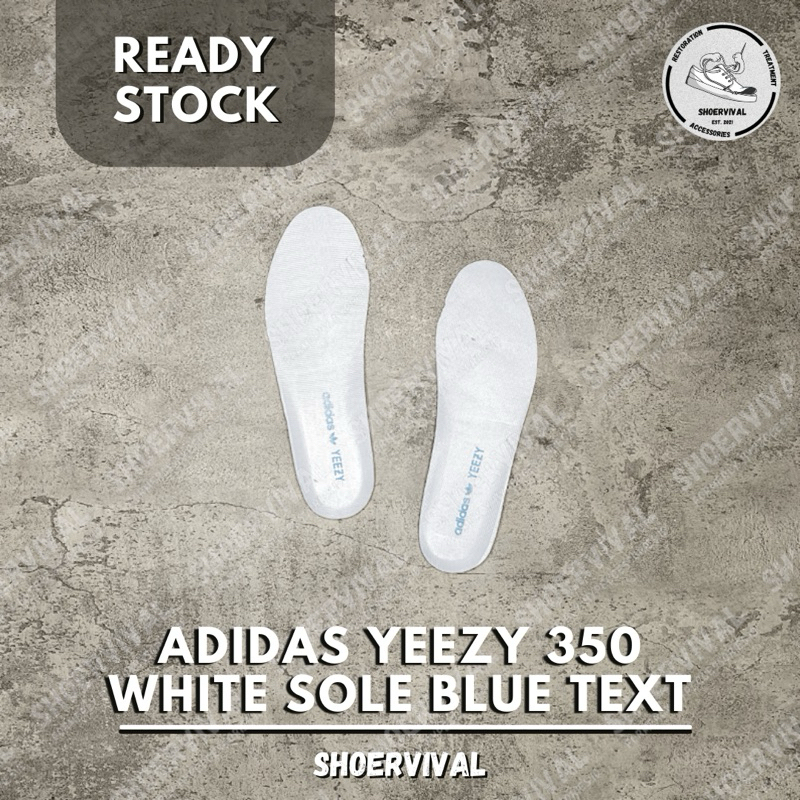 Jual [READY STOCK] Adidas Yeezy 350 Insoles White Sole Blue Text | Shopee  Indonesia