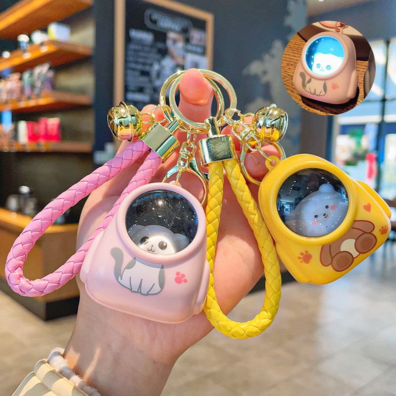Jual Gantungan Kunci Backpack Cat Keychain With NightLamp Multifungsi ...