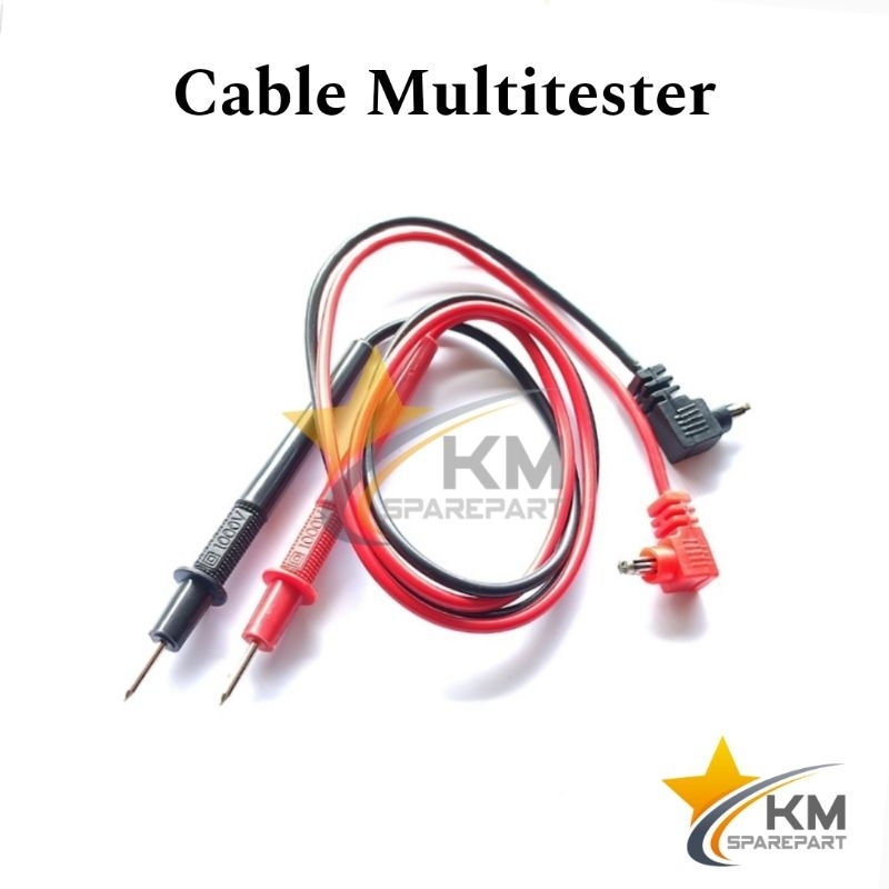 Jual Kabel Multitester Lead Probe Voltmeter Avometer 10A 1000V | Shopee ...